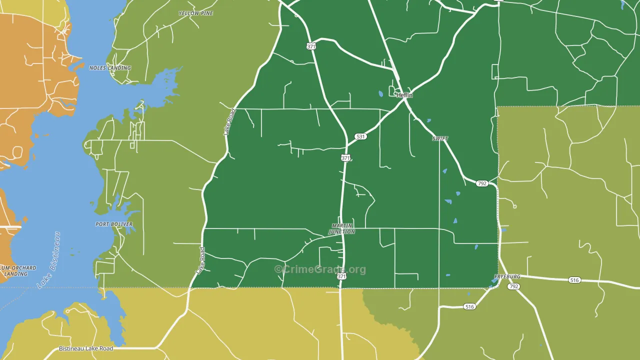 71039, LA Map of Drug-Related Crime Rates