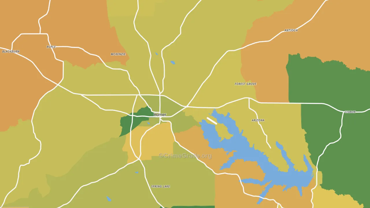 71040, LA Map of Drug-Related Crime Rates