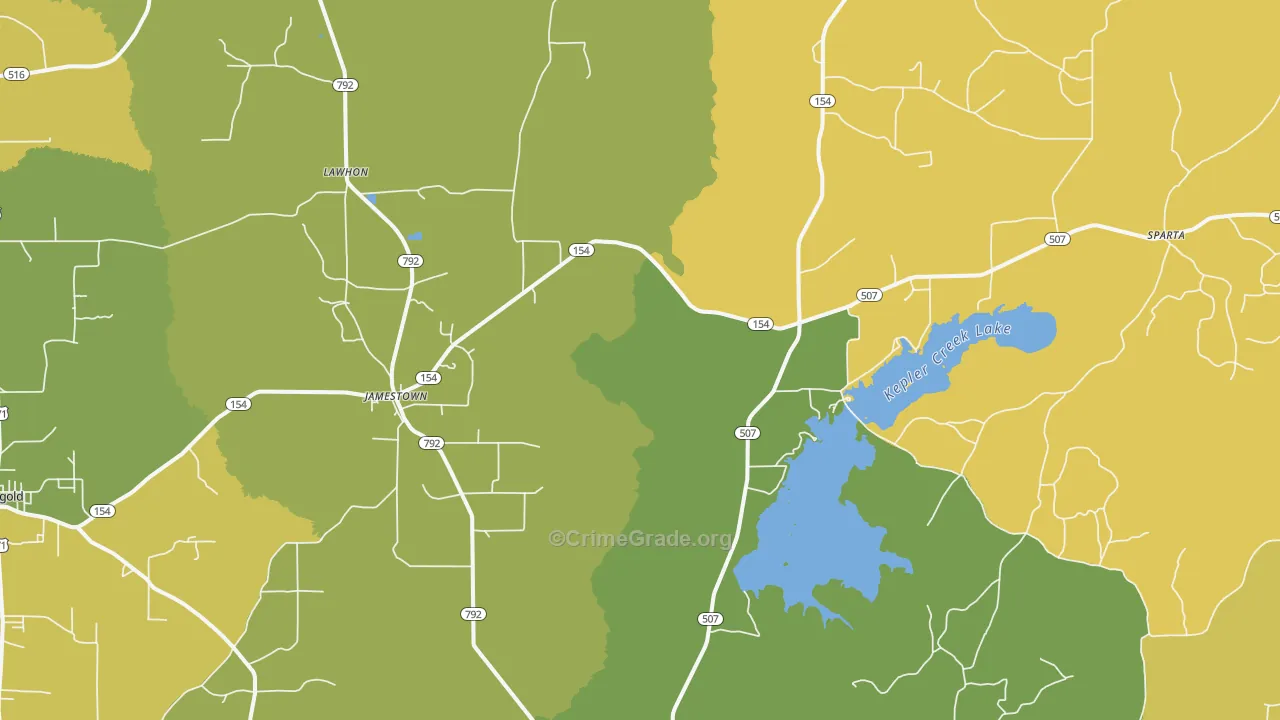 71045, LA Map of Drug-Related Crime Rates
