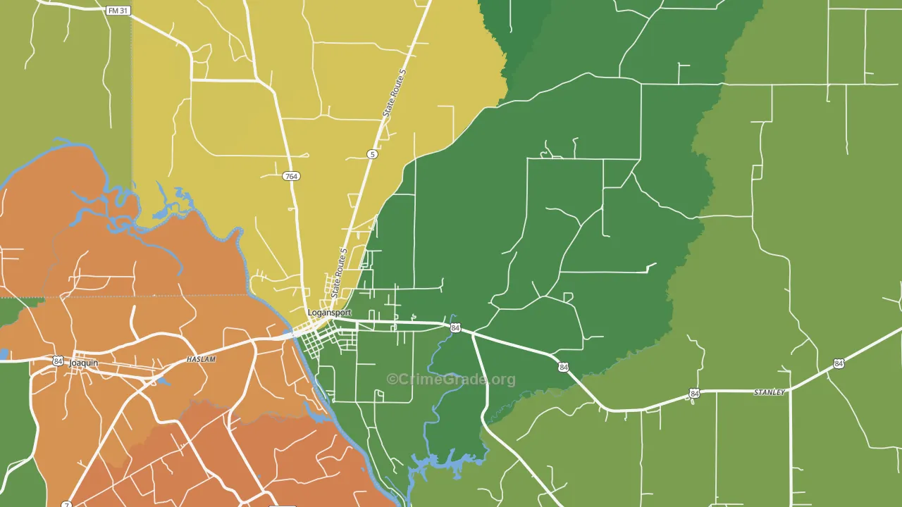71049, LA Map of Drug-Related Crime Rates