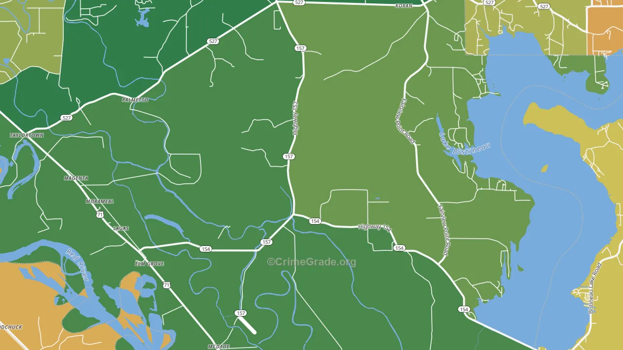 71051, LA Map of Drug-Related Crime Rates