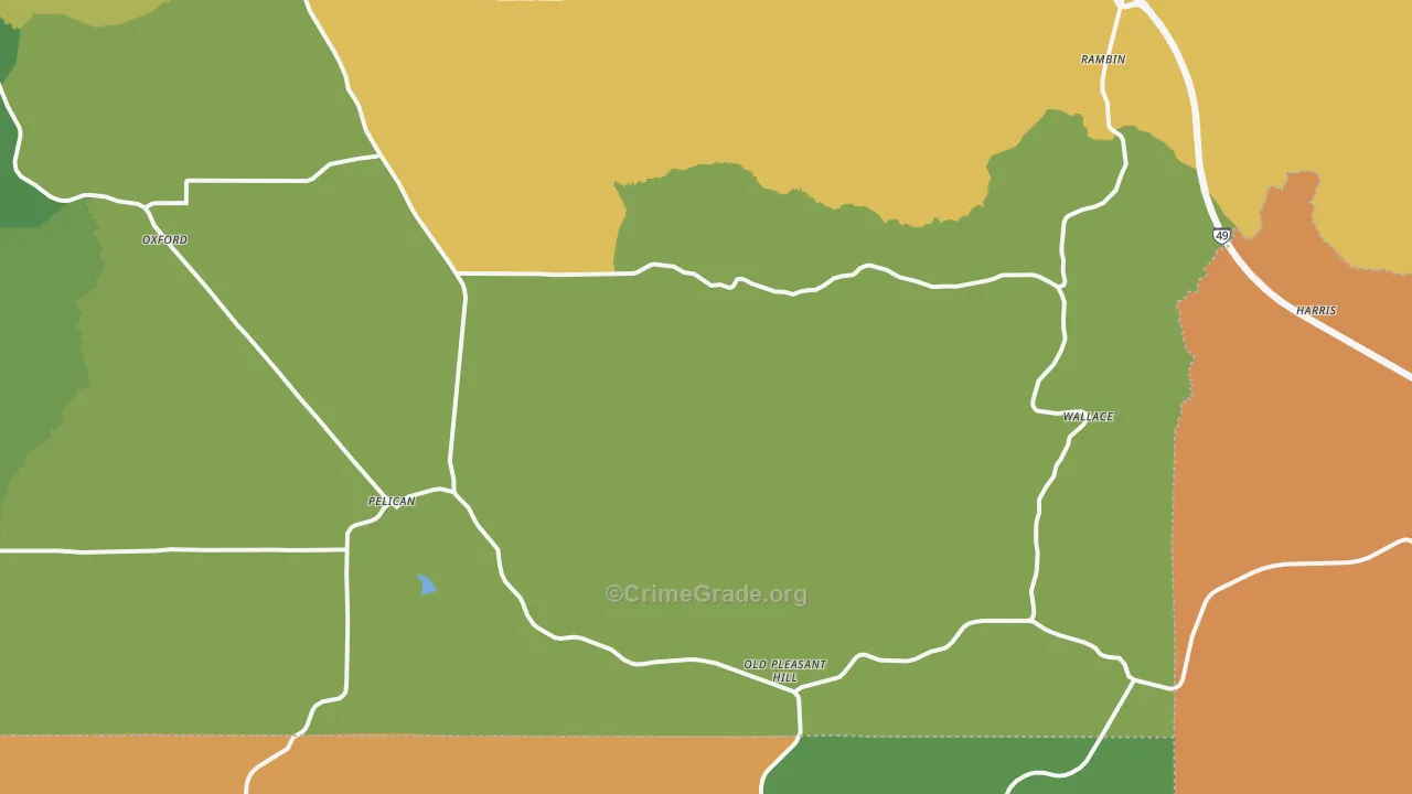 71063, LA Map of Drug-Related Crime Rates