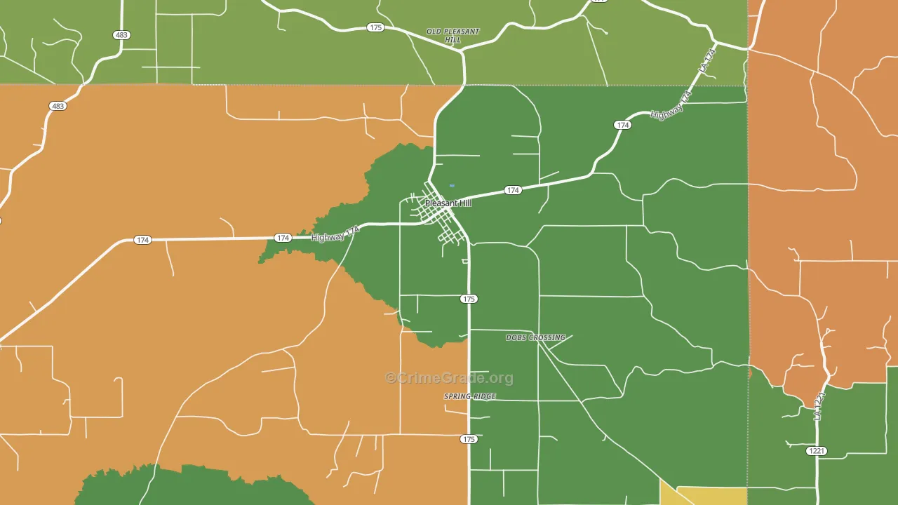 71065, LA Map of Drug-Related Crime Rates