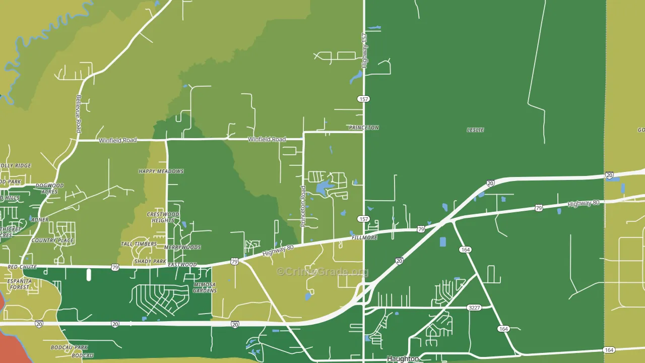 71067, LA Map of Drug-Related Crime Rates