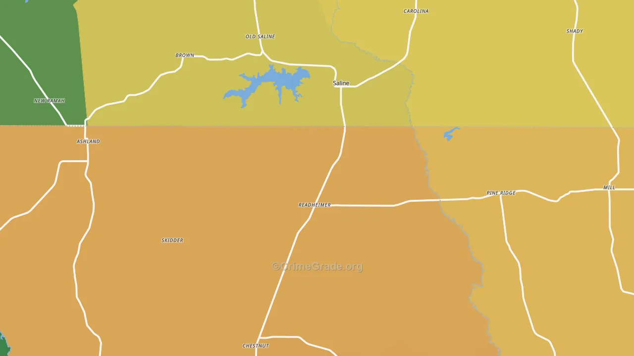 71070, LA Map of Drug-Related Crime Rates