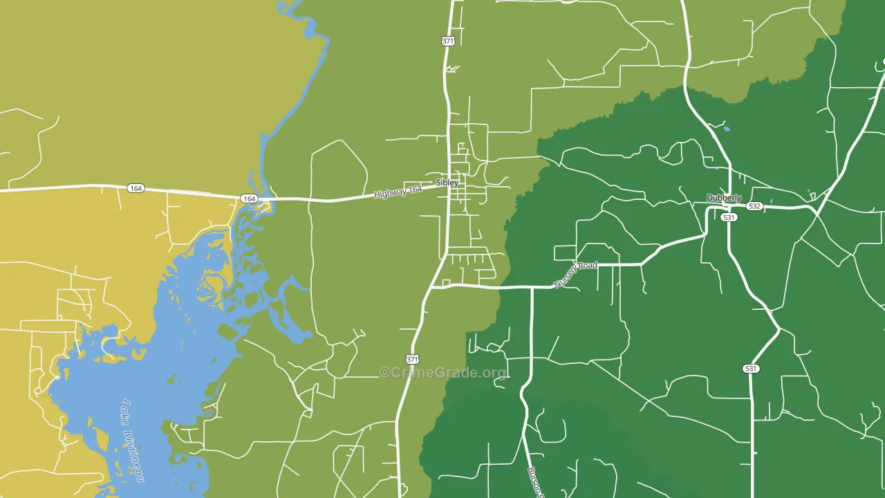 71073, LA Map of Drug-Related Crime Rates