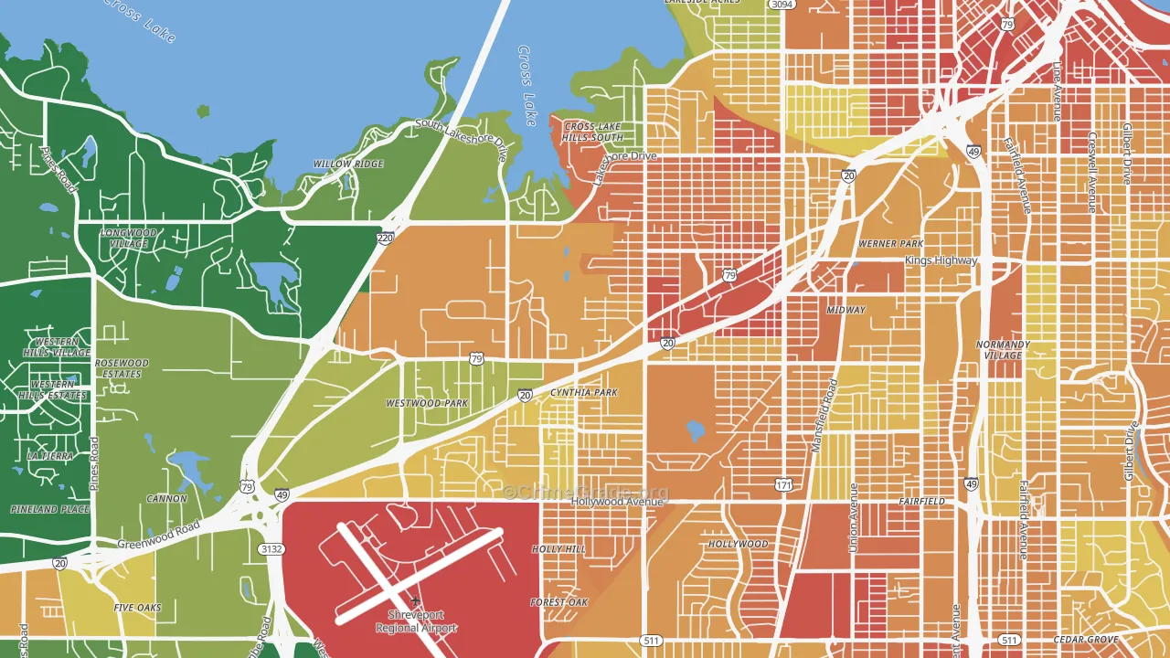 71109, LA Map of Drug-Related Crime Rates