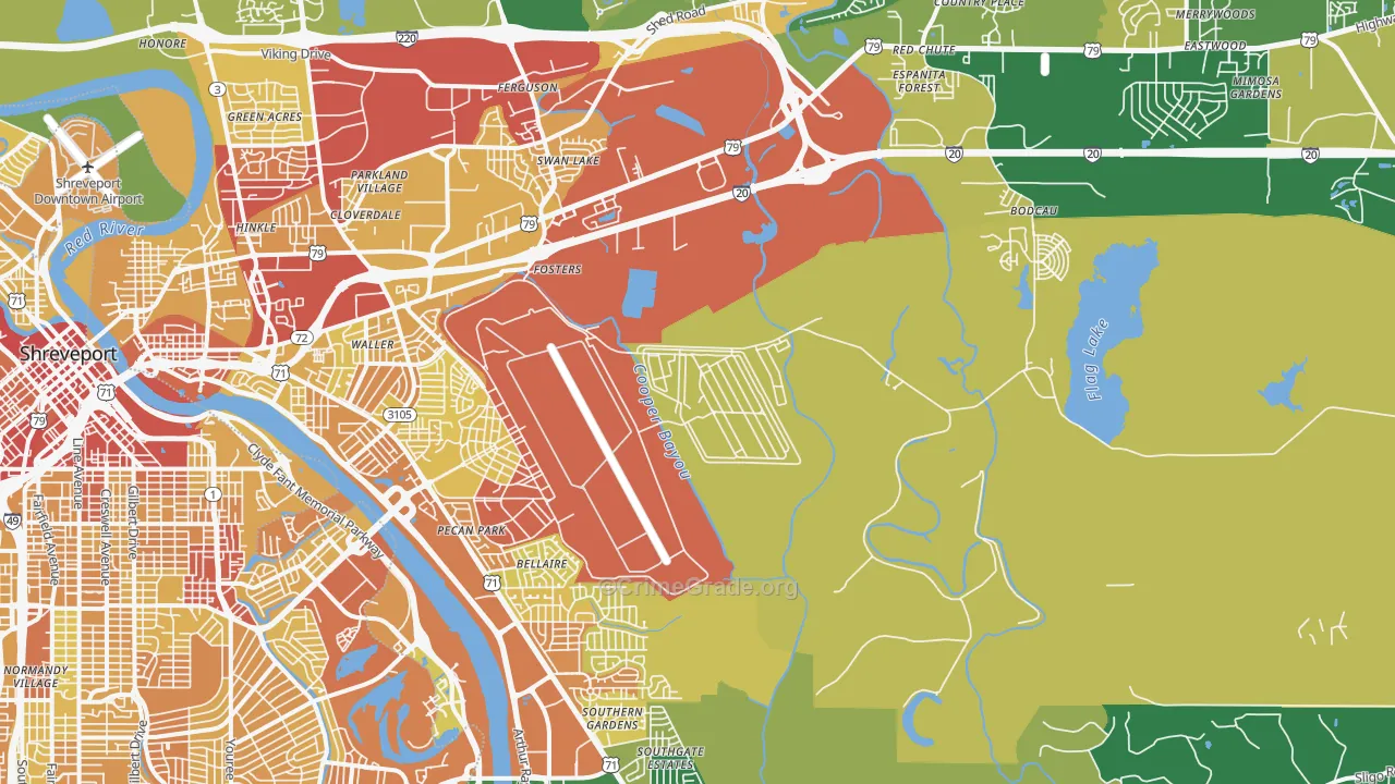 71110, LA Map of Drug-Related Crime Rates
