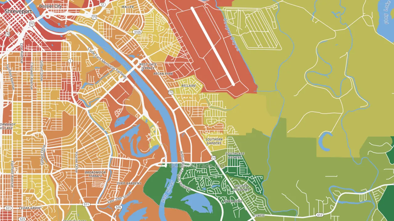 71112, LA Map of Drug-Related Crime Rates