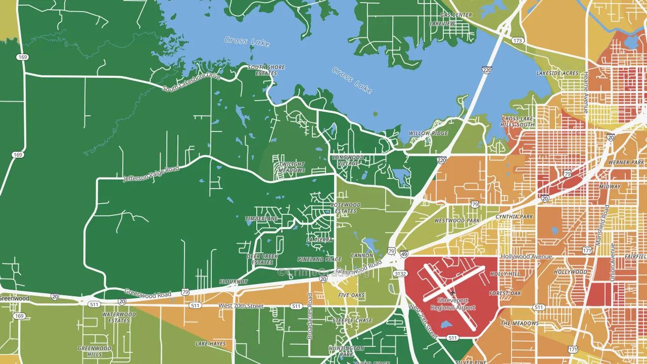 71119, LA Map of Drug-Related Crime Rates