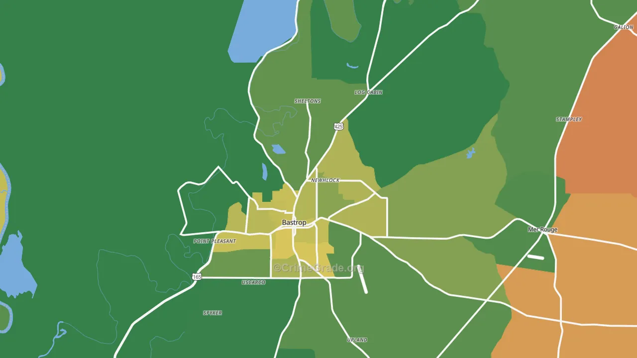 71220, LA Map of Drug-Related Crime Rates