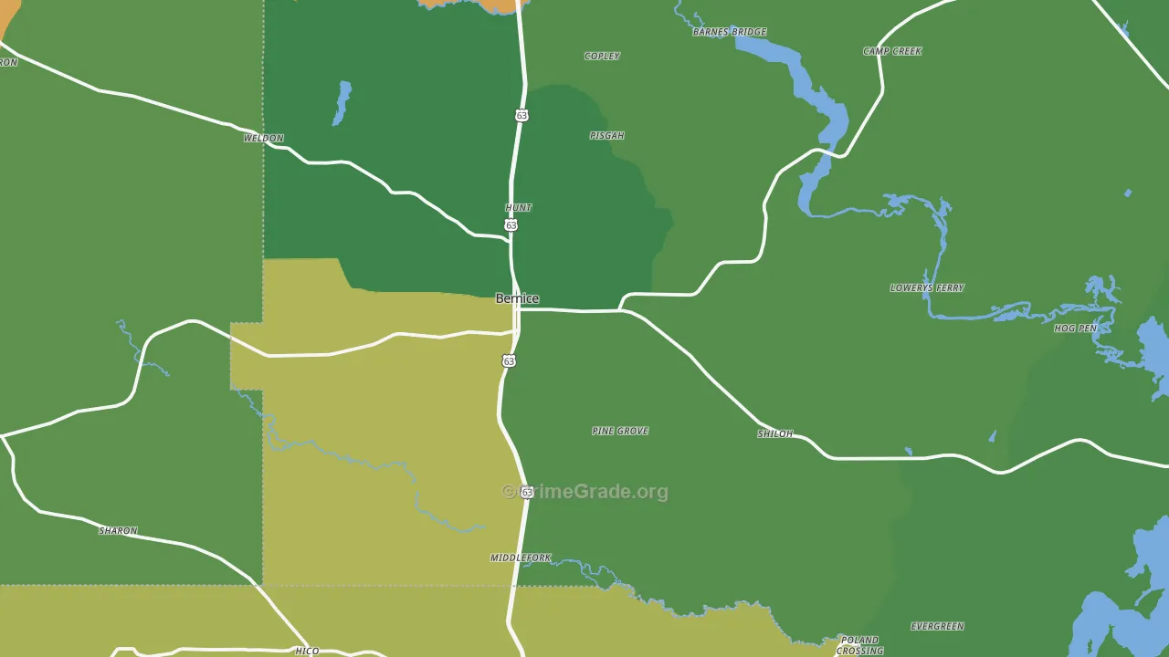 71222, LA Map of Drug-Related Crime Rates
