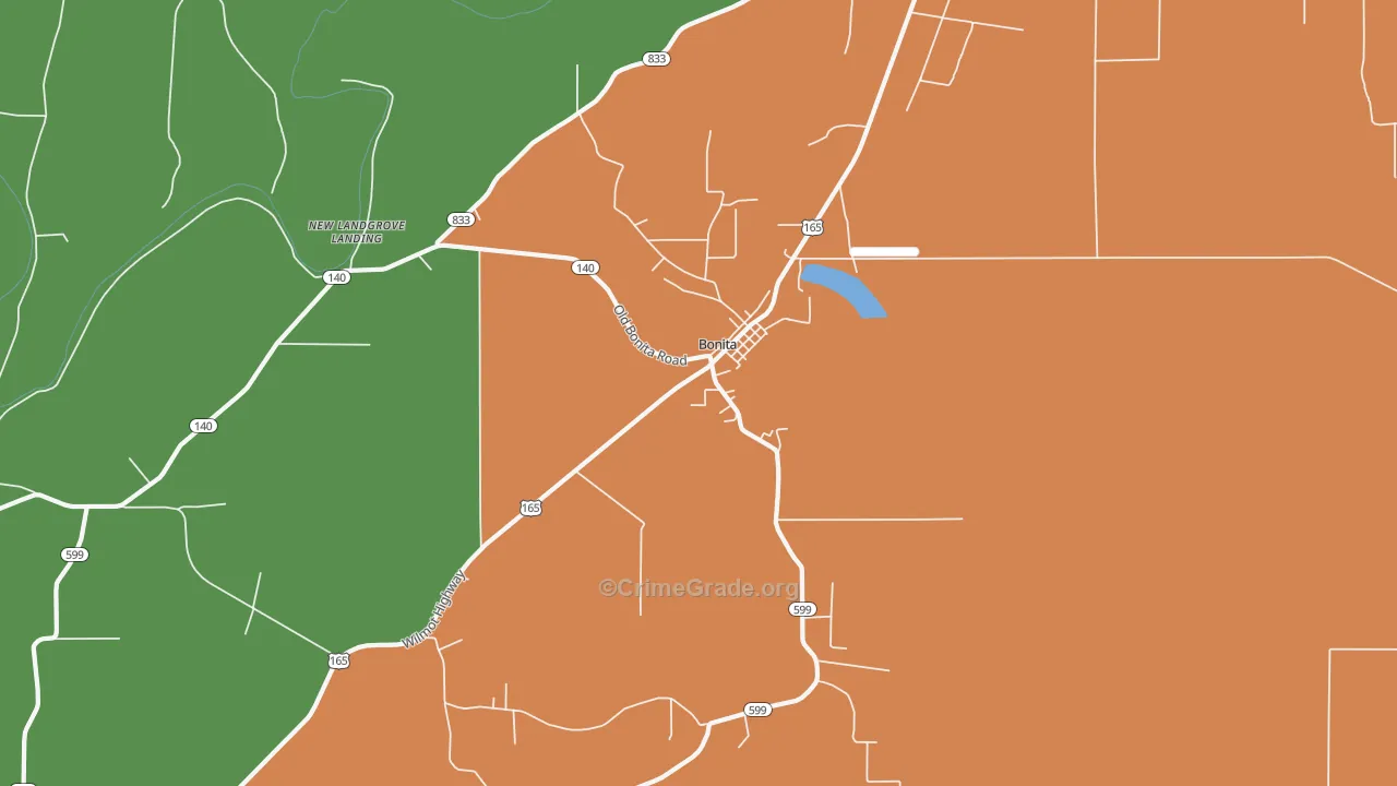 71223, LA Map of Drug-Related Crime Rates