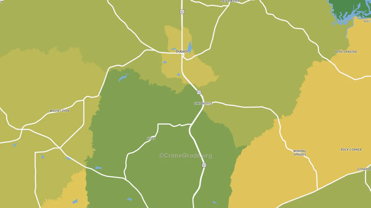 71235, LA Map of Drug-Related Crime Rates