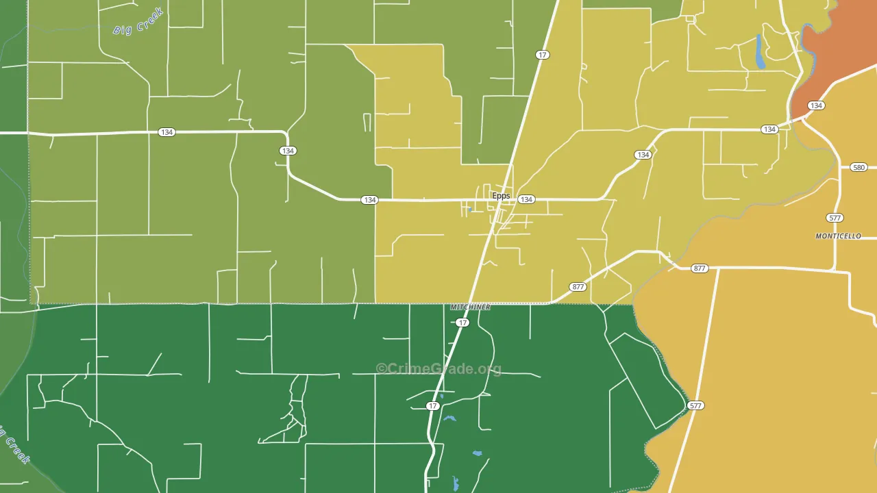 71237, LA Map of Drug-Related Crime Rates