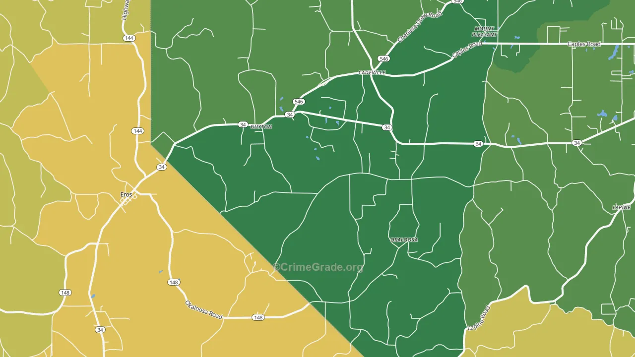 71238, LA Map of Drug-Related Crime Rates