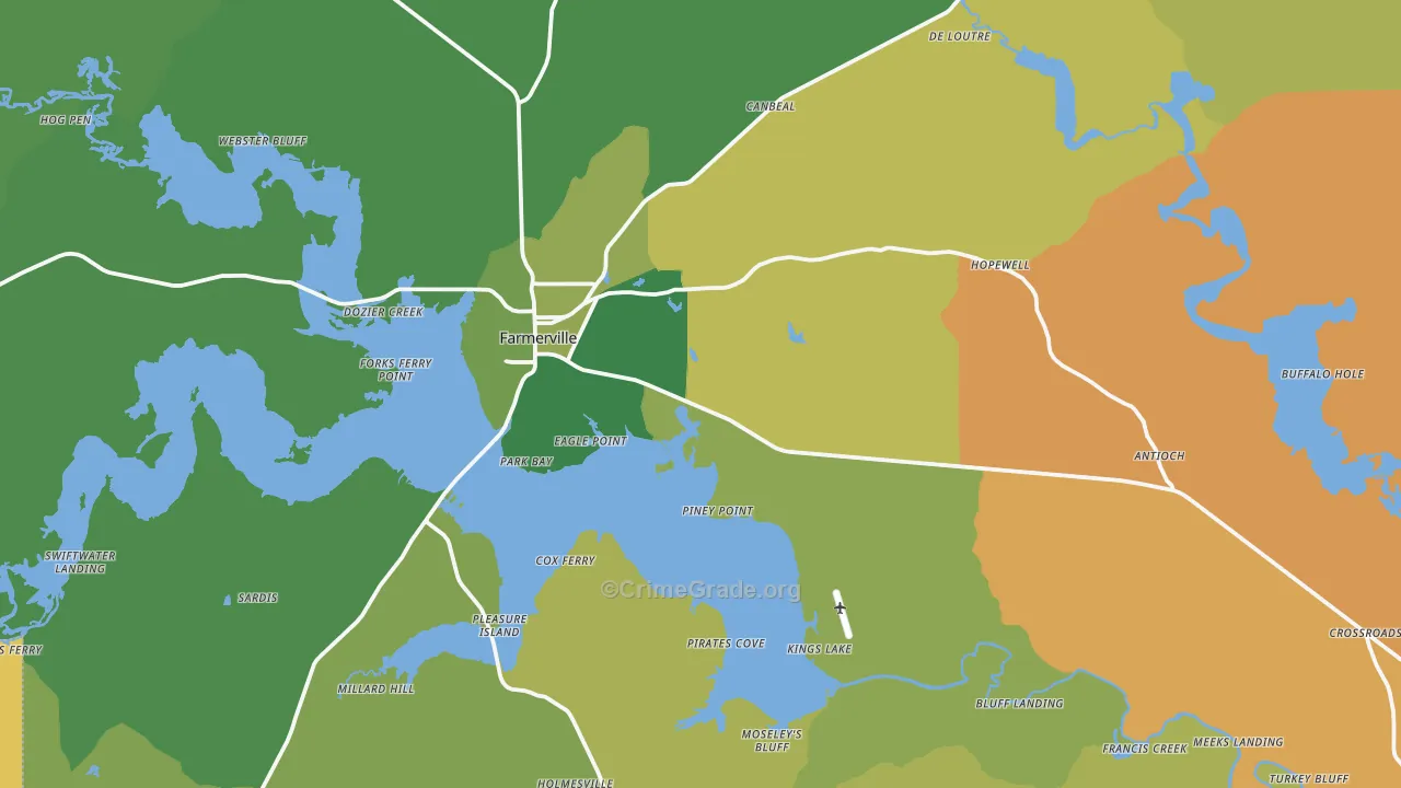 71241, LA Map of Drug-Related Crime Rates