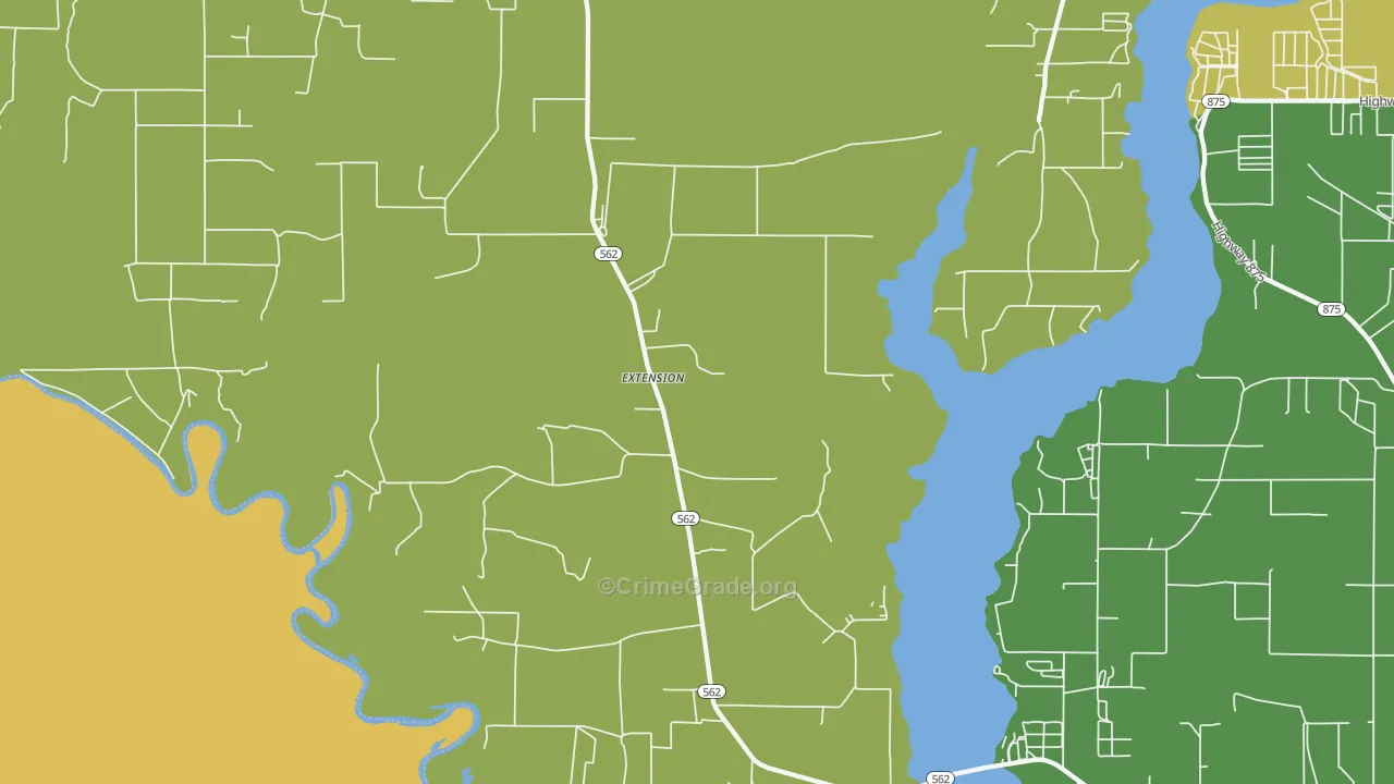 71243, LA Map of Drug-Related Crime Rates