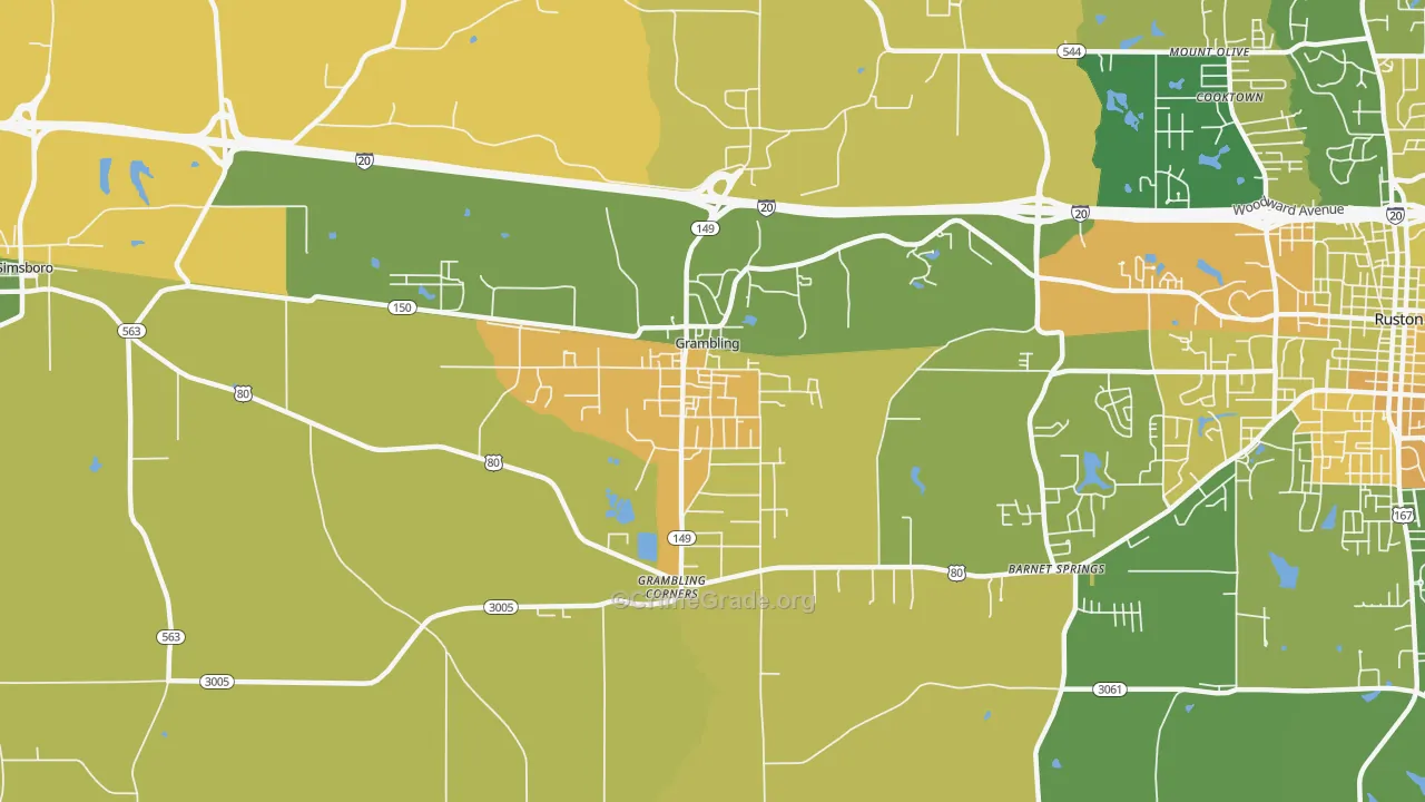 71245, LA Map of Drug-Related Crime Rates