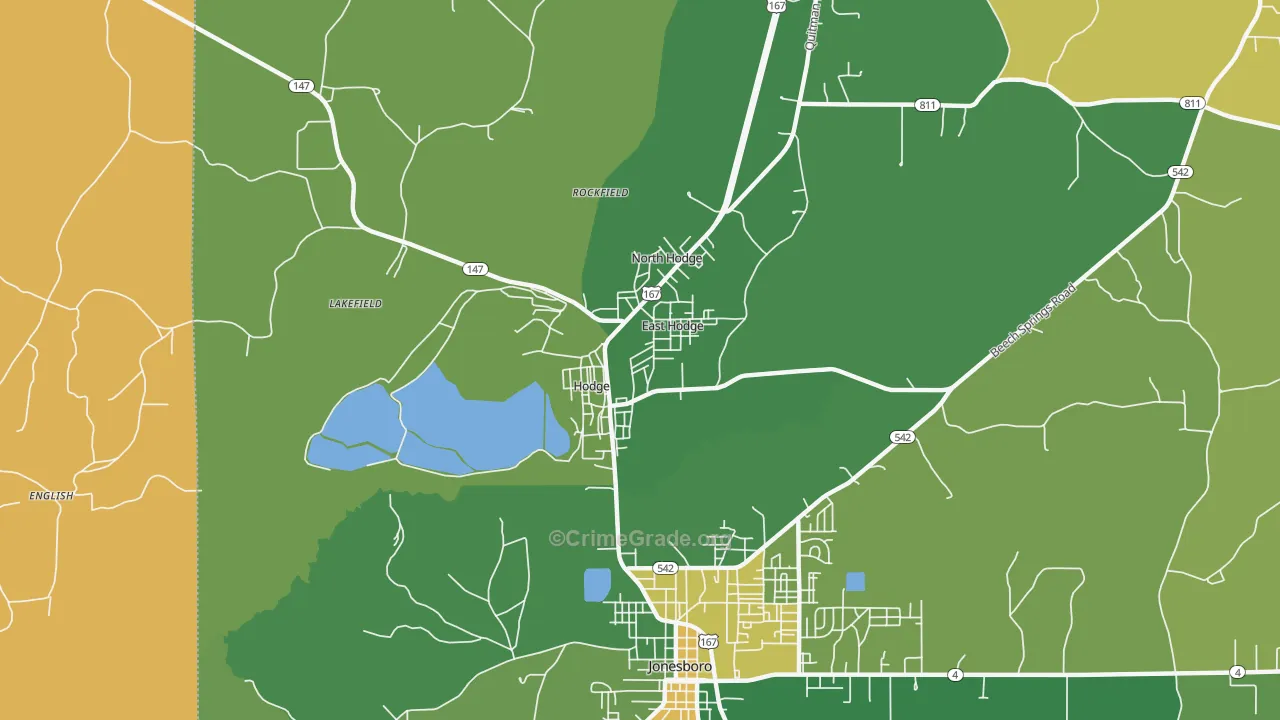 71247, LA Map of Drug-Related Crime Rates