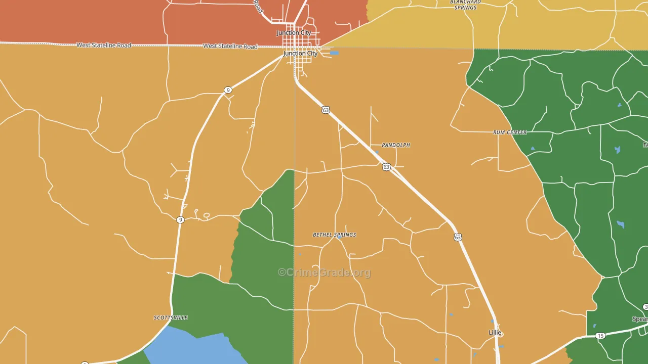 71256, LA Map of Drug-Related Crime Rates