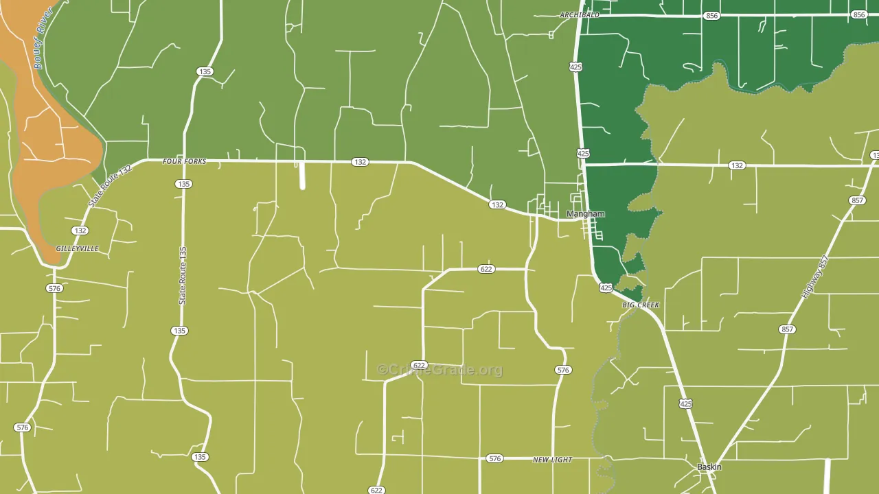 71259, LA Map of Drug-Related Crime Rates
