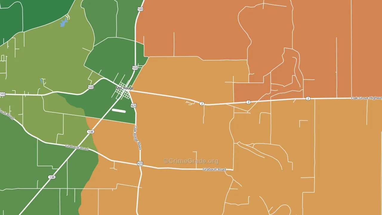 71261, LA Map of Drug-Related Crime Rates