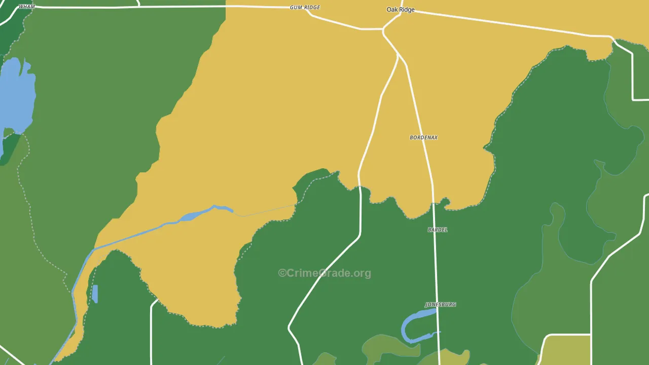 71264, LA Map of Drug-Related Crime Rates