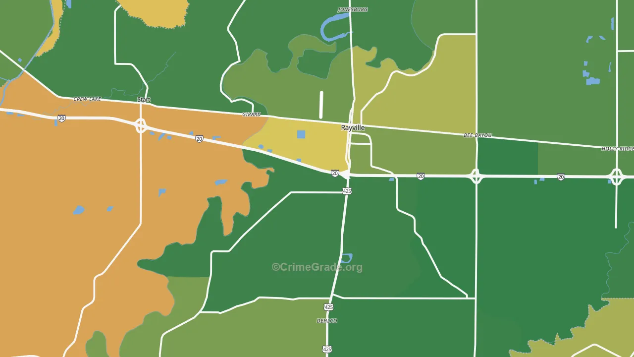 71269, LA Map of Drug-Related Crime Rates