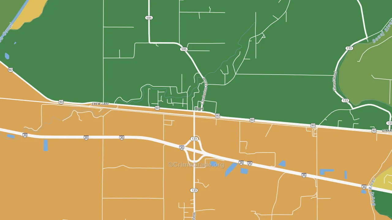 71279, LA Map of Drug-Related Crime Rates