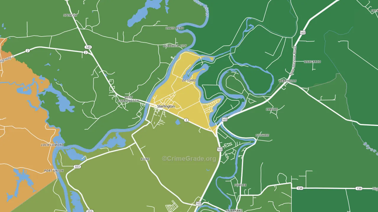 71280, LA Map of Drug-Related Crime Rates