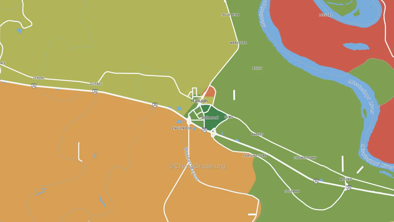 71282, LA Map of Drug-Related Crime Rates