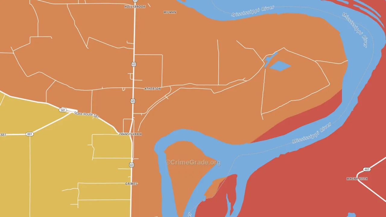 71286, LA Map of Drug-Related Crime Rates