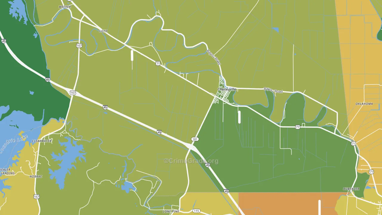 71325, LA Map of Drug-Related Crime Rates