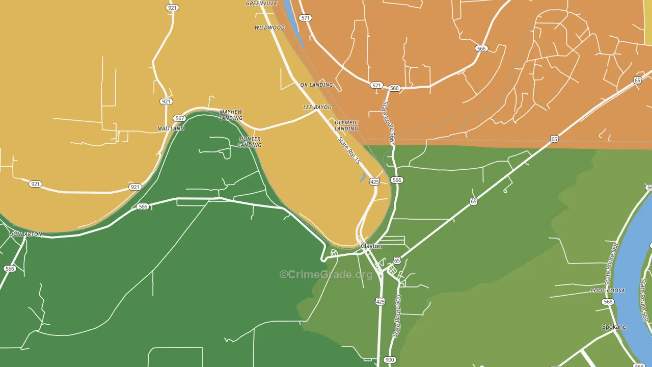 71326, LA Map of Drug-Related Crime Rates