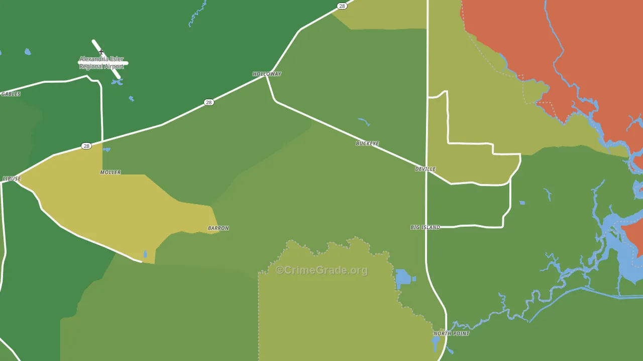 71328, LA Map of Drug-Related Crime Rates