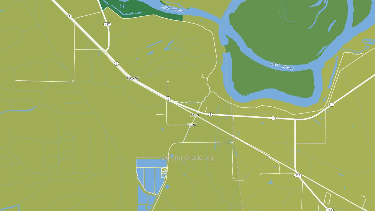 71330, LA Map of Drug-Related Crime Rates