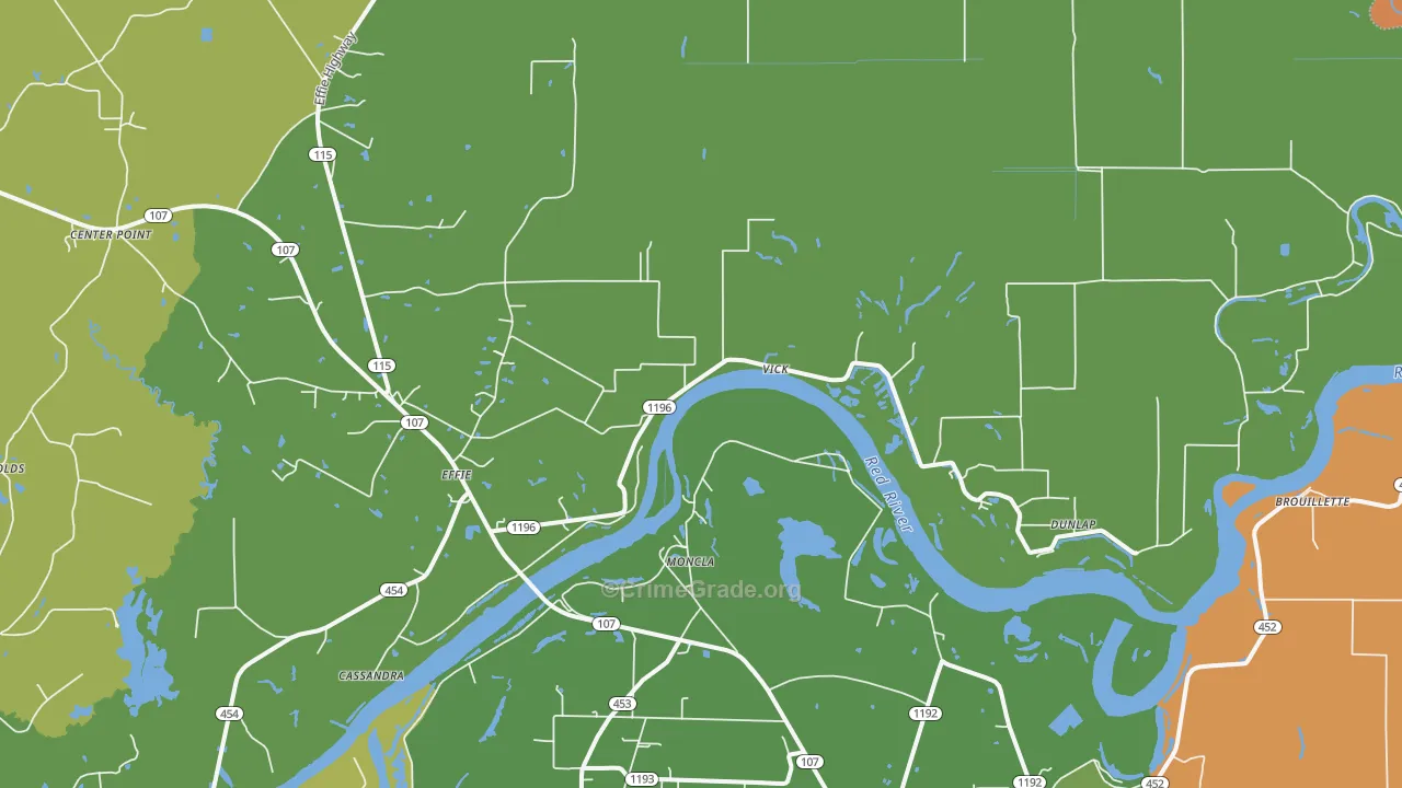 71331, LA Map of Drug-Related Crime Rates