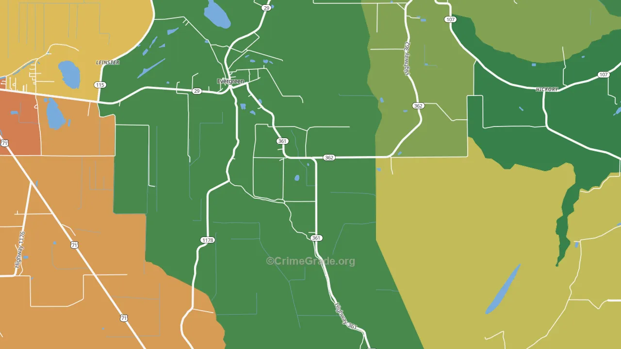 71333, LA Map of Drug-Related Crime Rates