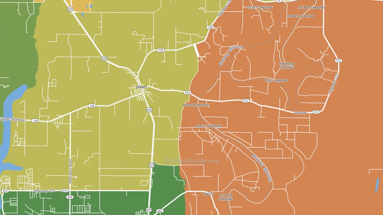 71336, LA Map of Drug-Related Crime Rates