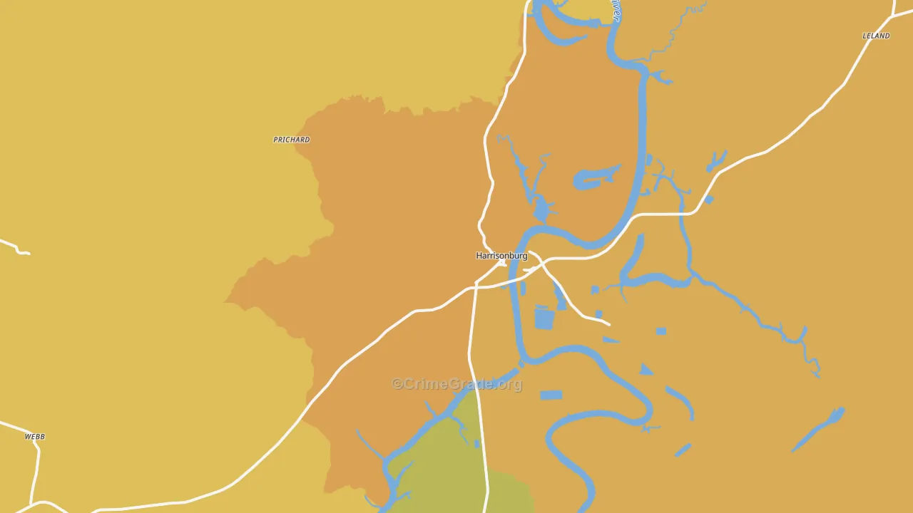 71340, LA Map of Drug-Related Crime Rates