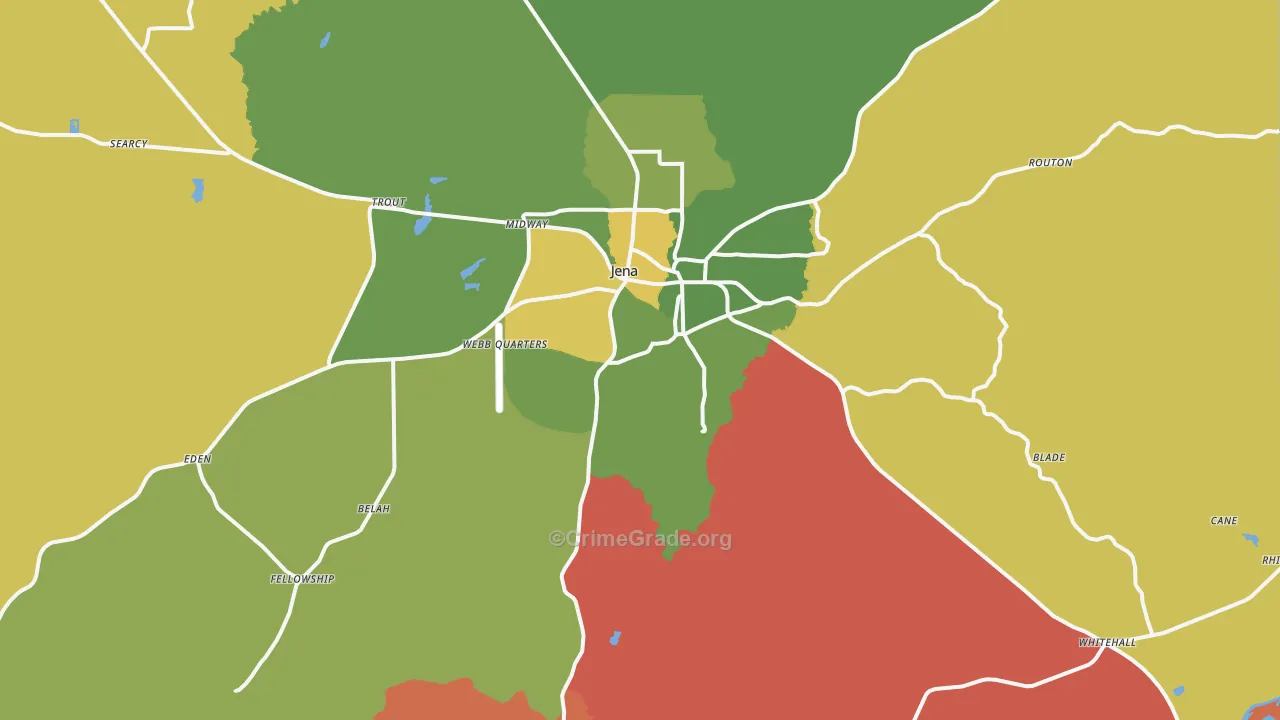 71342, LA Map of Drug-Related Crime Rates