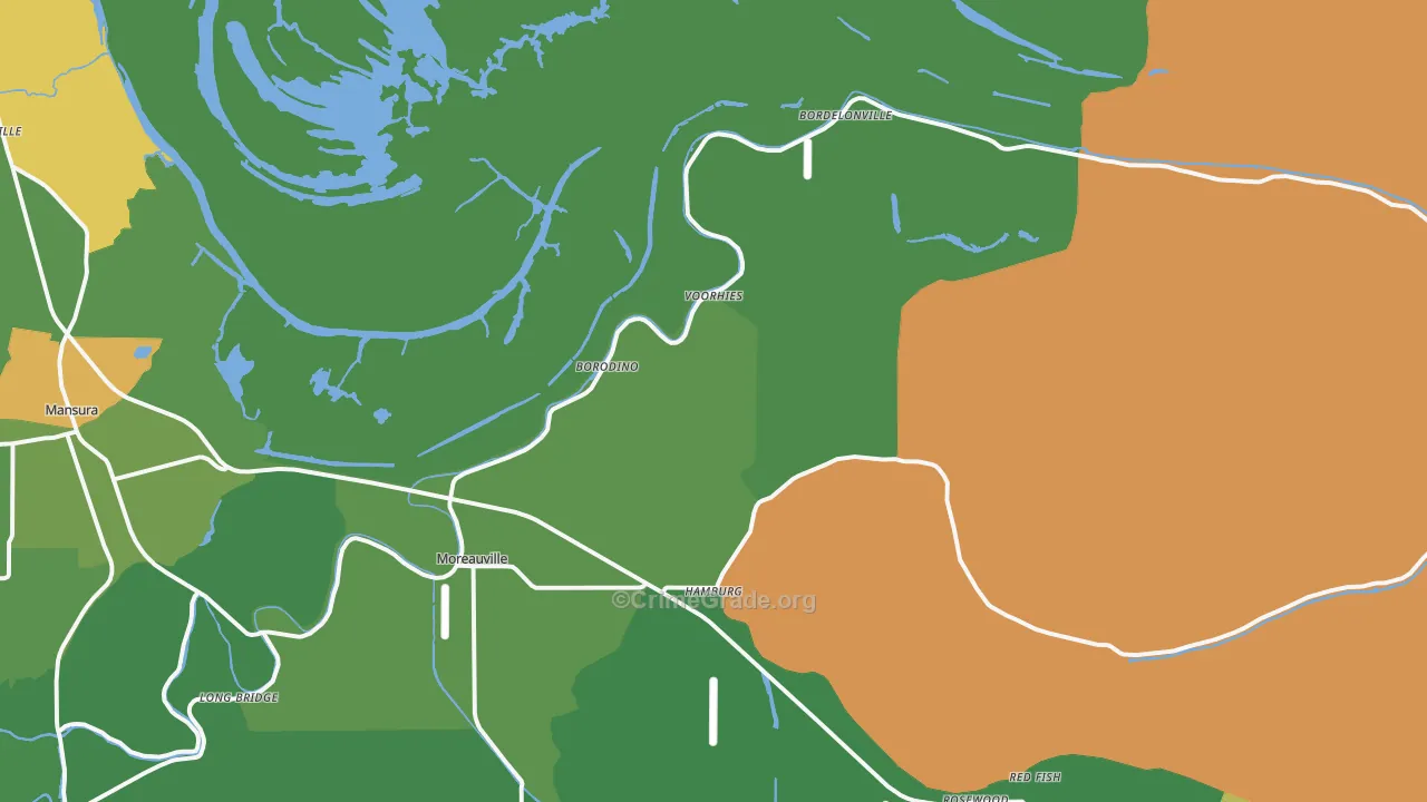 71355, LA Map of Drug-Related Crime Rates