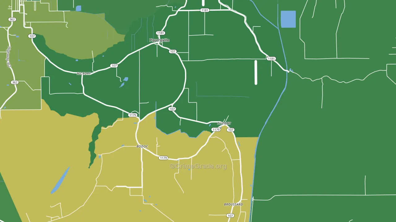 71362, LA Map of Drug-Related Crime Rates