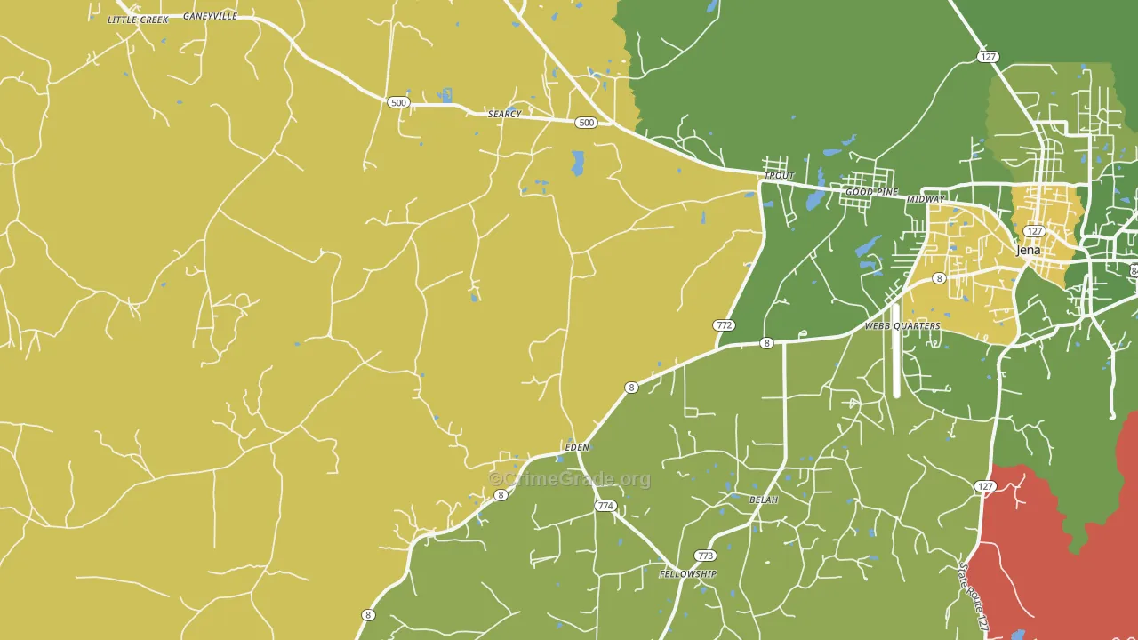 71371, LA Map of Drug-Related Crime Rates