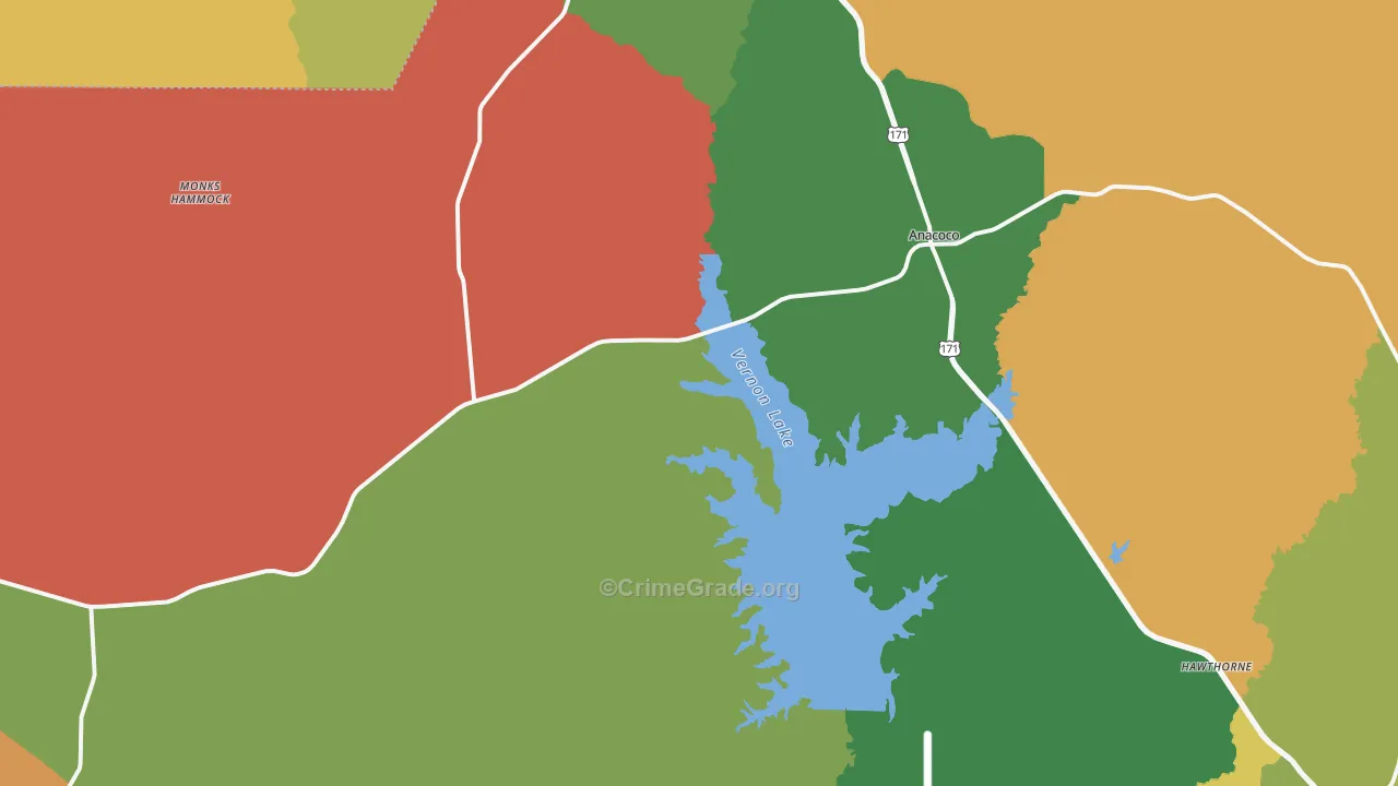71403, LA Map of Drug-Related Crime Rates