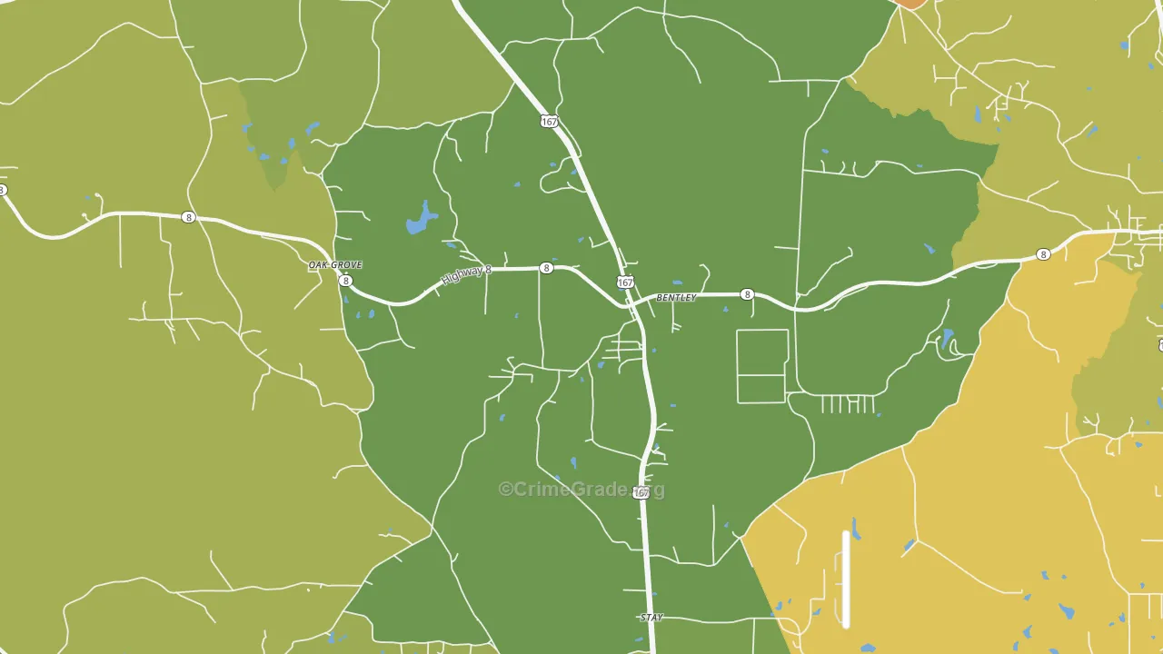 71407, LA Map of Drug-Related Crime Rates