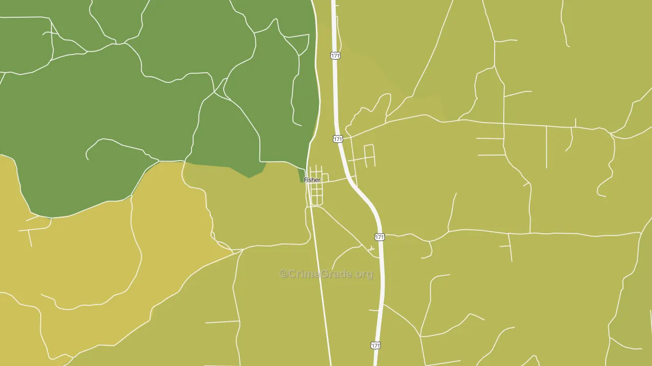 71426, LA Map of Drug-Related Crime Rates