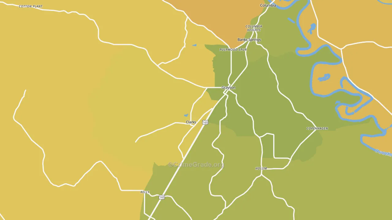 71435, LA Map of Drug-Related Crime Rates