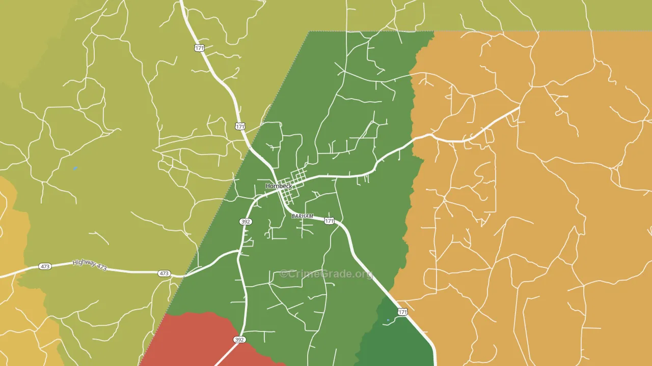 71439, LA Map of Drug-Related Crime Rates
